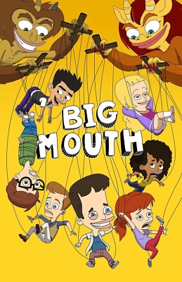 RICH HILL PRODUCTIONS BB0570 Big Mouth Show By Andrew Goldberg 2017 Actors Movie Poster 11x17