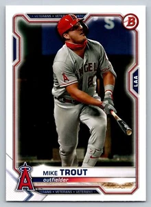 2021 Bowman #17 Mike Trout - Picture 1 of 2