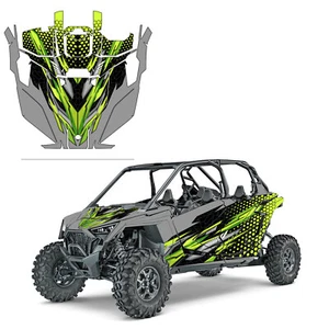 2020+ Polaris RZR Pro XP 4 Ultimate Design EPS 16 Decal Graphic Kit Wraps 4 Door - Picture 1 of 3