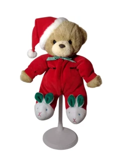 De colección Peluche Rojo Bebé Oso de Peluche Papá Noel Navidad Conejito Zapatillas Sonajero Sueños Suaves - Imagen 1 de 9