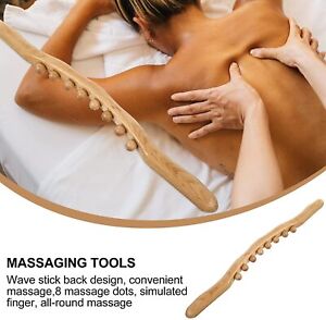 Wooden Guasha Scraping Stick Massage Tools Massager for Shoulder Waist Back 53cm