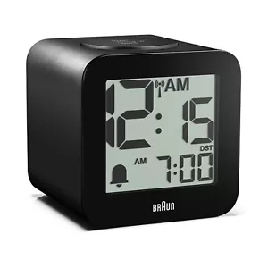 Braun BC25BP-DCF Funkwecker Zeit Sprachausgabe, große Zeitanzeige, schwarz - Bild 1 von 9