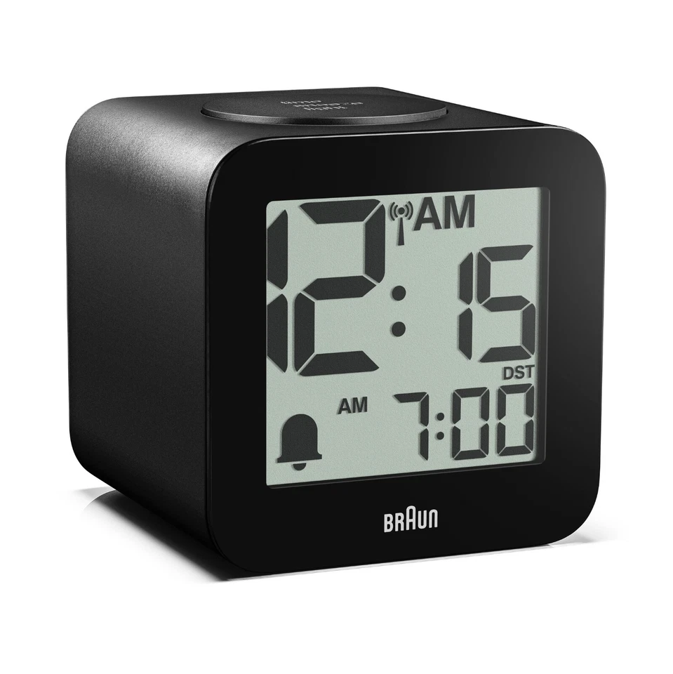 Braun BC25BP-DCF Funkwecker Zeit Sprachausgabe, große Zeitanzeige, schwarz - Bild 1 von 4