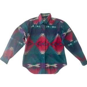 Vintage Woolrich Hemd Herren Small AZTEC 100% Baumwolle Flanell USA Southwestern - Bild 1 von 14