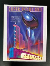 Super Bowl XVII Game Program - Washington Redskins Vs. Miami Dolphins