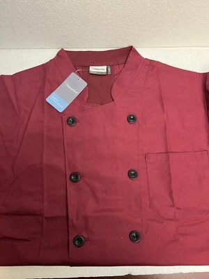 Chef's Top Cook Cool Happy Chef Burgundy Unisex Large - Image 1 of 4