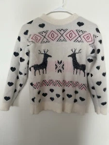 Winter Time Sweater Christmas Time Girls 4x I Would Say 10/12 - Picture 1 of 3