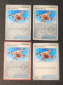 4x Delivery Drone 178/193 (3 reverse holo) Pokemon Paldea Evolved uncommon NM - Picture 1 of 1