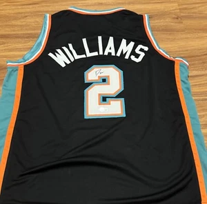 JASON WILLIAMS Grizzlies AUTOGRAPHED Jersey Beckett BAS Memphis AUTOGRAPH AUTO - Picture 1 of 3