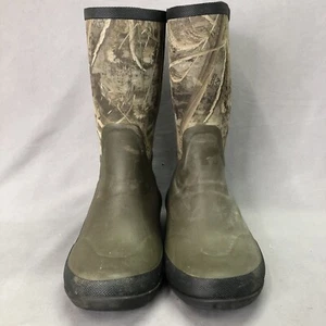 MAGELLAN OUTDOORS 400g GREEN/CAMO MENS RUBBER HUNTING/FISHING BOOT SIZE 5 - Picture 1 of 10