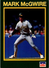 1990 Starline Long John Silver Mark McGwire Oakland Athletics #27