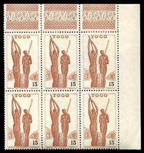 Togo 1940  bloc de 6 timbres neufs 15 c - Picture 1 of 2