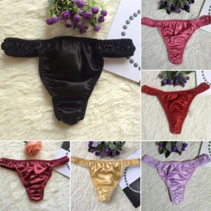 Sexy Silk Satin Thongs Briefs Women G-String Panties Bikinis Underwear Knickers - Picture 1 of 30