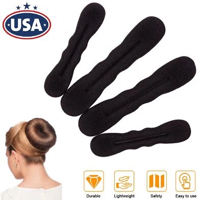 Hair Donut Bun Maker Magic Styling French Chignon Ballet Sock Updo DIY Tool USA - Image 1 of 4
