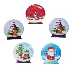 Globos de nieve impresos - Botones de Shelly Navidad - Santa - Costura artesanal de chatarra - Imagen 1 de 3