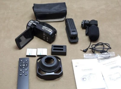 YinFun Camcorder, Videokamera, 4 K, 60 fps, WLAN, 48 MP, 18x Zoom - Bild 1 von 2