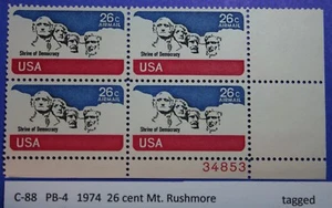 Price per Each C-88  or C-89  US Mint Never Hinged Airmail Plate Blocks  - Picture 1 of 2