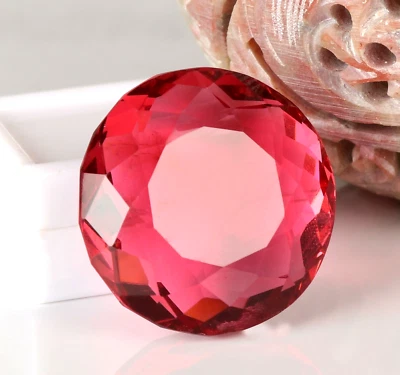 AAA+ 47.70 Ct. Large Pink Tourmaline Round Cut Loose Gemstone for Birthday Gift - Image 1 of 4