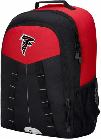 NWT NFL Atlanta Falcons Scorcher Design Travel School Backpack 18"x12"x5" Cover