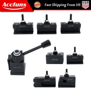 Juego de 8 postes de herramientas tipo cuña OXA 250-000 para mini torno de hasta 8" - Imagen 1 de 10