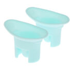 2Pcs Eyewash Cup Silicone Resuable Soft Eye Bath Wash Cup Precision Fitting -Wf