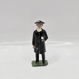 Vintage Lead Toy Figure England Britains Johillco Pastor Preacher RARE ae-86 - Picture 1 of 12