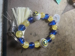 Michigan Wolverines phone charm, tumbler charm, keychain, bracelet - Picture 1 of 1