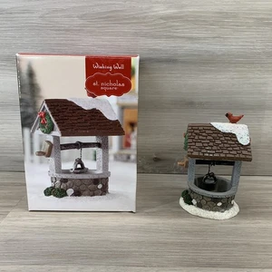 St Nicholas Square "Wishing Well" Christmas Village Figurine Accessories - Picture 1 of 9