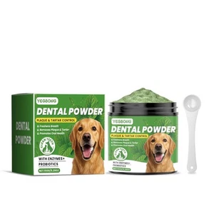 YEGBONS Dental Power Pet Dog Teeth Cleaning Powder Freshens Breath XRYH - Picture 1 of 17