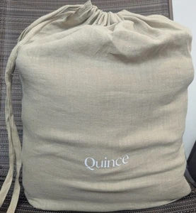 Quince 100% European Linen Duvet Cover 3PC Set Color Oat Size King/Cal -NEW- - Picture 1 of 7