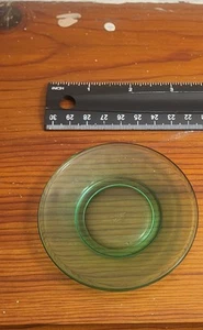 Small Akro Agate Green Translucent Plate - Picture 1 of 4