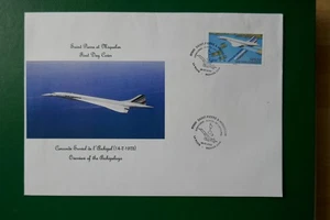 SPM/SAINT PIERRE ET MIQUELON FDC 2025 AIRPLANE "LE CONCORDE" - Picture 1 of 1