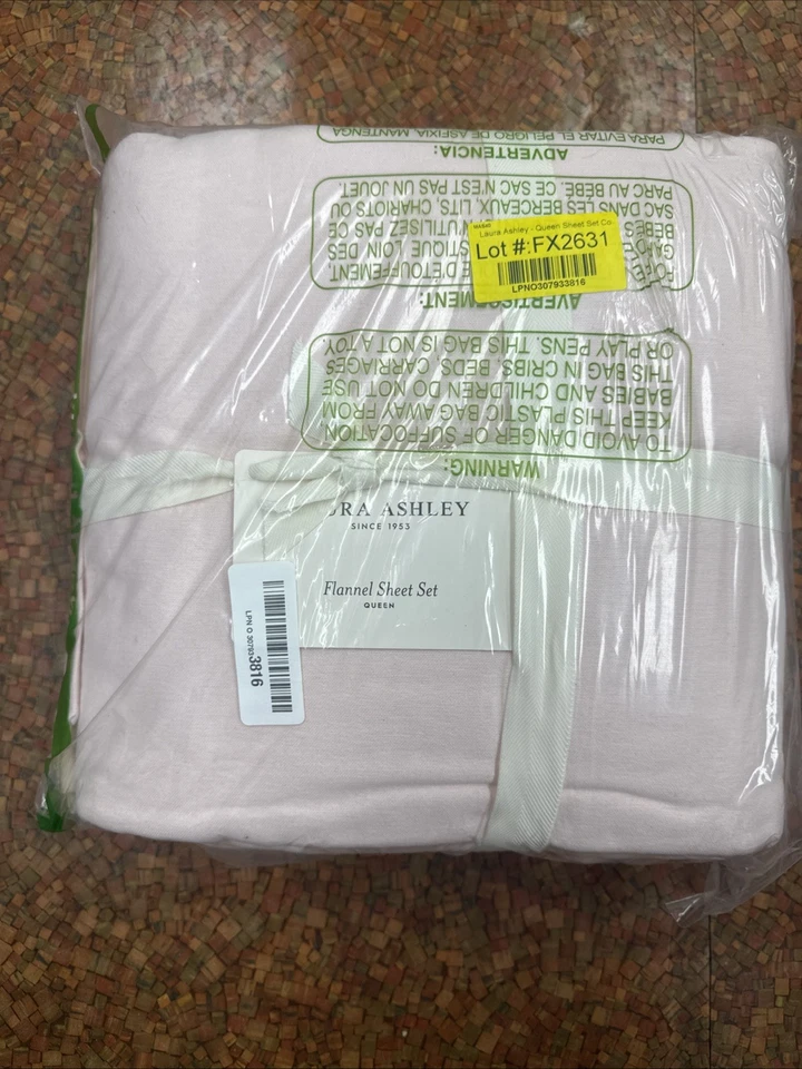 Laura Ashley - Juego de sábanas Queen ropa de cama de franela de algodón (Bright Blush Queen) Foto 1 de 1