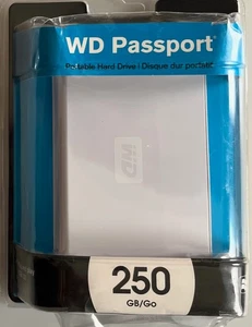 Western Digital 250GB Passport WD2500XMSA-00 Portable Hard Drive White - NIB - Picture 1 of 4