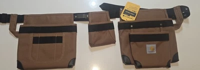 Cinto de ferramentas CARHARTT SIGNATURE SERIES LIFTMASTER PROMOCIONAL 5 BOLSOS MARROM ~ NOVO SEM ETIQUETAS - Imagem 1 de 4