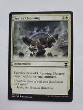 MTG Magic The Gathering Card Seal of Cleansing Enchantment White Eternal Masters
