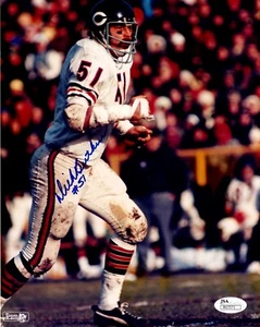 Dick Butkus Chicago Bears HOF'er Signed 8x10 Photo w/JSA COA - Picture 1 of 2