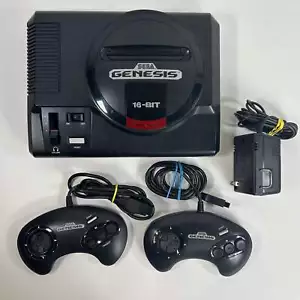 Sega Genesis 16-Bit Videospielkonsole Schwarz 1601 - Bild 1 von 13