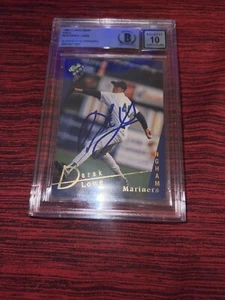 Derek Lowe Signed 1993 Classic/Best Gold Trading Card Rookie Beckett 10 Auto - Picture 1 of 2