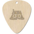 7 x 'Country House' Guitar Picks / Pendants (GP00030392)