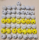 50 Bridgestone TOUR Mix White and Yellow 5A/4A Near Mint Used Golf Balls