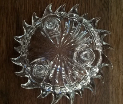 Candelabro cónico Partylite Aurora con patas de cristal 3,5x3 Sol celeste Alemania Foto 1 de 4