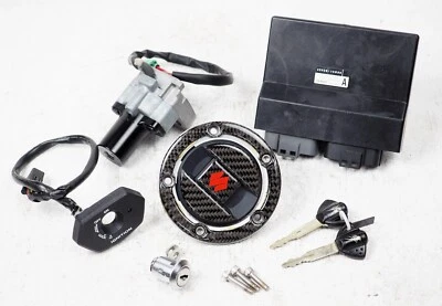 08-11 Suzuki Hayabusa GSXR1300 GSX1300R ECU Computer Zündung Kappe Key Lock Set - Bild 1 von 4