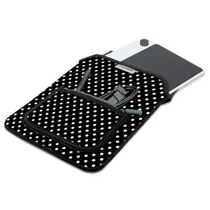 Manicotto per tablet in neoprene a pois con tasca per accessori e tasca di facile accesso - Foto 1 di 8
