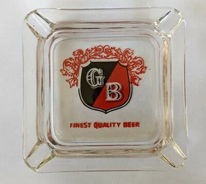 Vintage 1950s GB Griesedieck Bros Lager Beer Advertising Ashtray Glass 4" - Picture 1 of 4