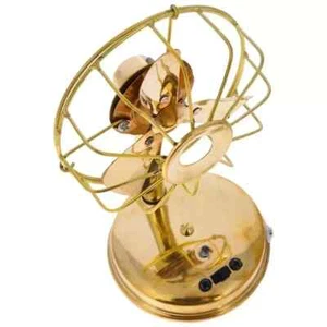 Brass Battery Working Mini Table Fan 7 inches Portable Cooling fan for Kitchen - Picture 1 of 4