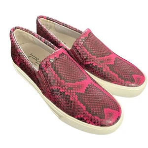 Naturalizer Aileen Sneakers Womens Size 5 Purple Black Snake Print Flats - Picture 1 of 6
