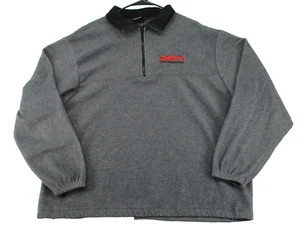 ESPN The Magazine Fleece Mens XL Gray 1/4 Zip Pullover Promo Jacket Sweater Swag - Picture 1 of 10