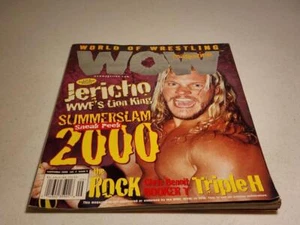 World Of Wrestling Magazine WOW September 2000 JERICHO WWF"S LION KING - Picture 1 of 4