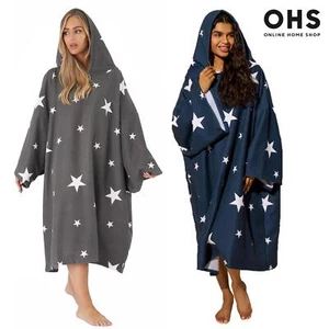 Star Poncho Towel Hooded Oversized Swimming Adult Dry Changing Robe Beach Bath - Picture 1 of 11